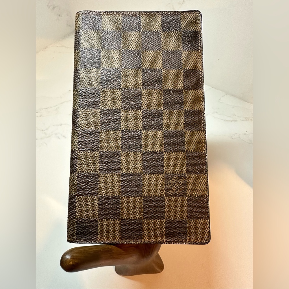 Louis Vuitton Damier Ebene Long Bifold Check Wallet